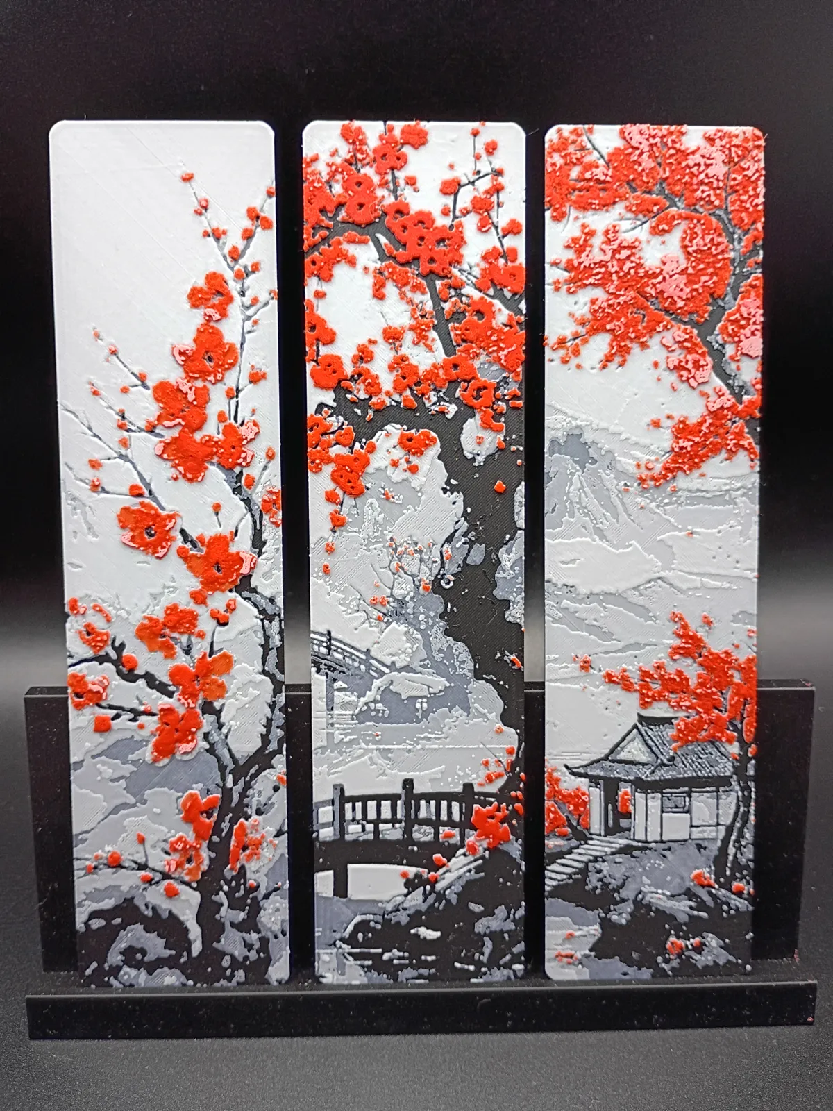 Traditional Cherry Blossoms Bookmark Set