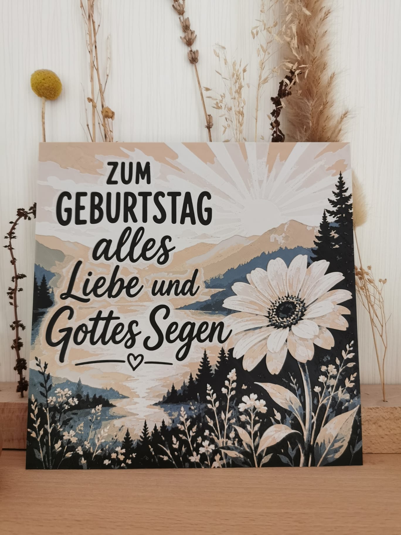 Zum Geburtstag alles Liebe und Gottes Segen