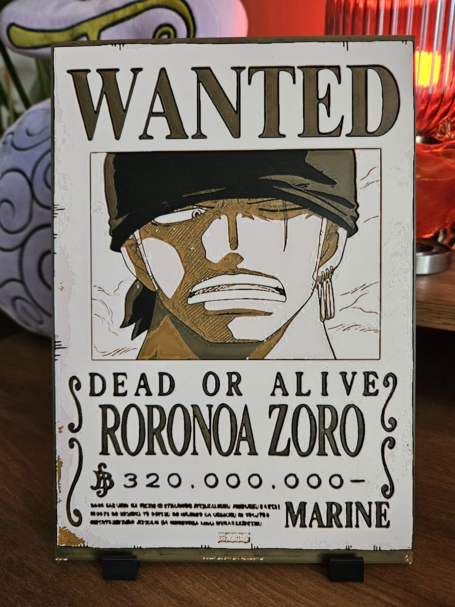One Piece wanted poster - Roronoa Zoro