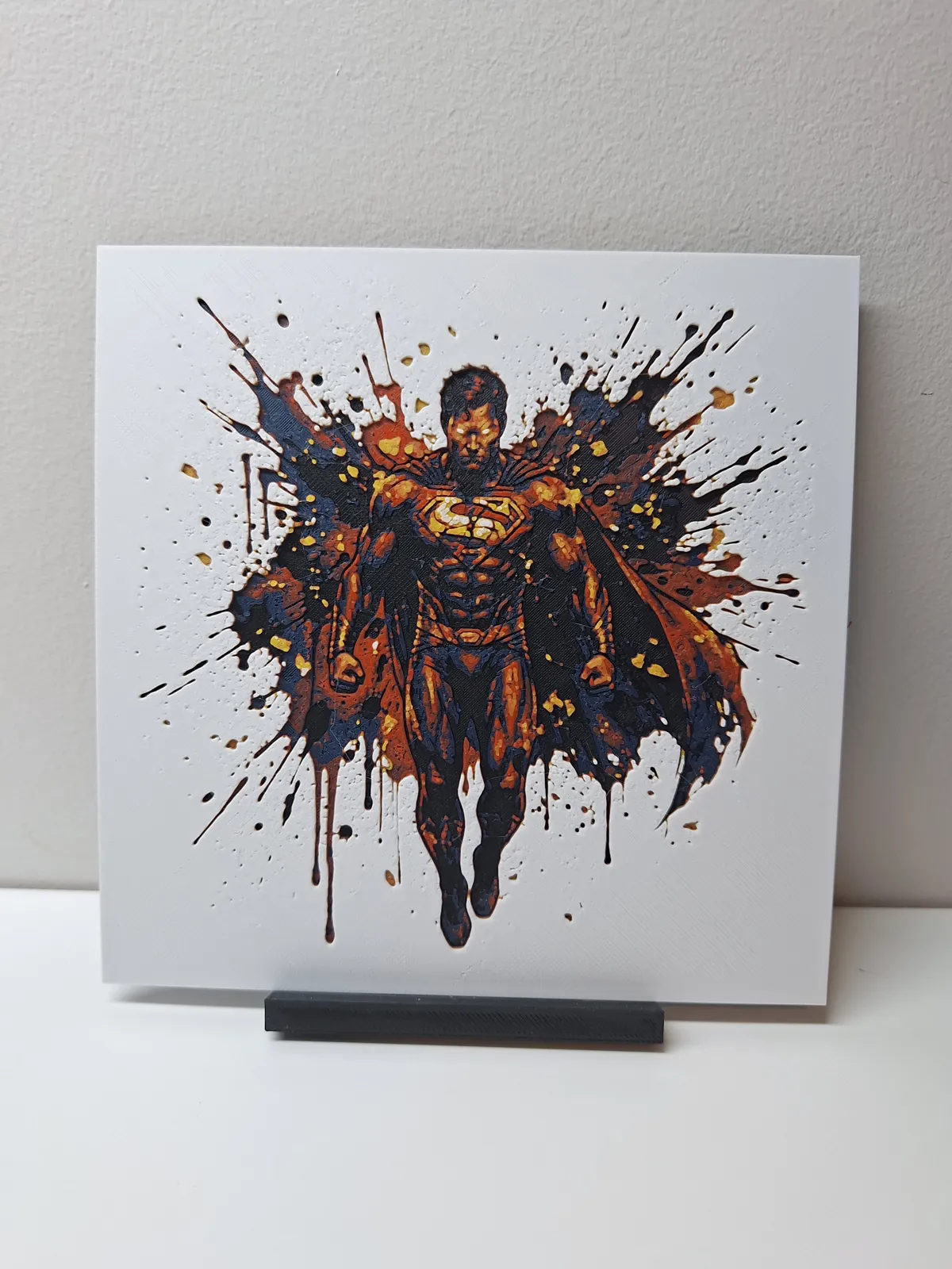 Superman Inksplash - Hueforge Wall Art