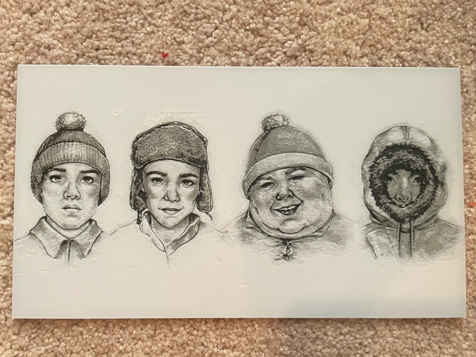 South Park Real Life / HueForge / Cartman / Kenny / Kyle / Stan