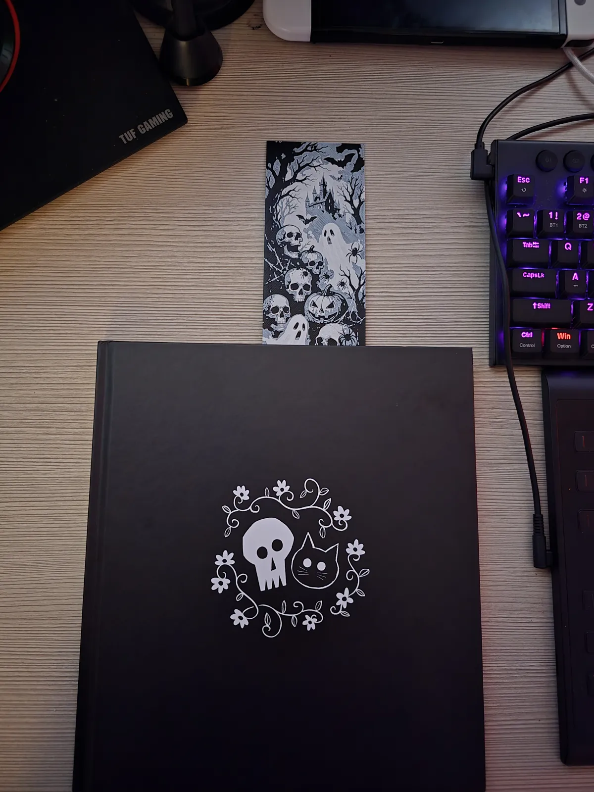 Halloween Skull Collage HueForge Bookmark