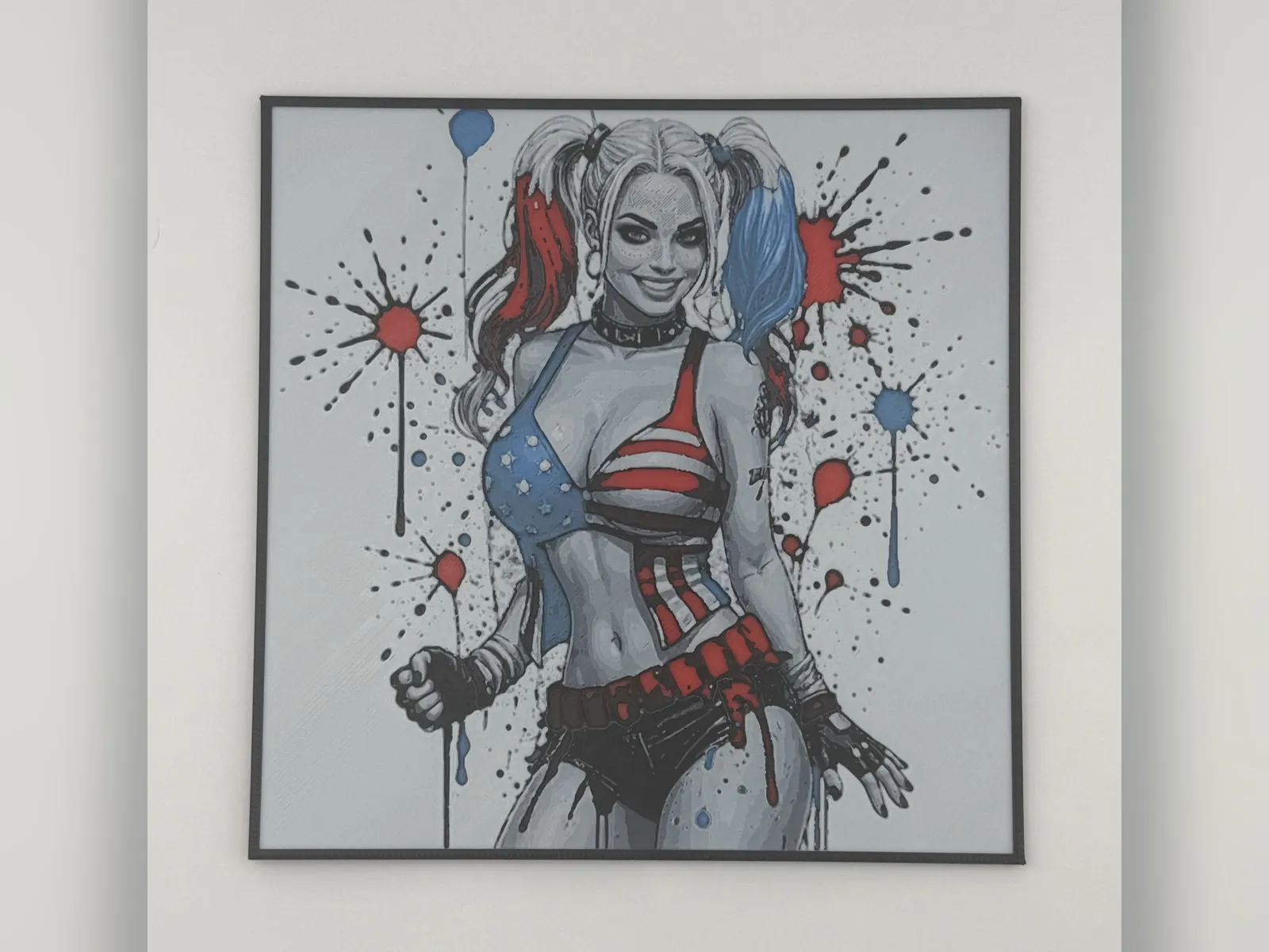 Harley Quinn Square Bikini HueForge Print