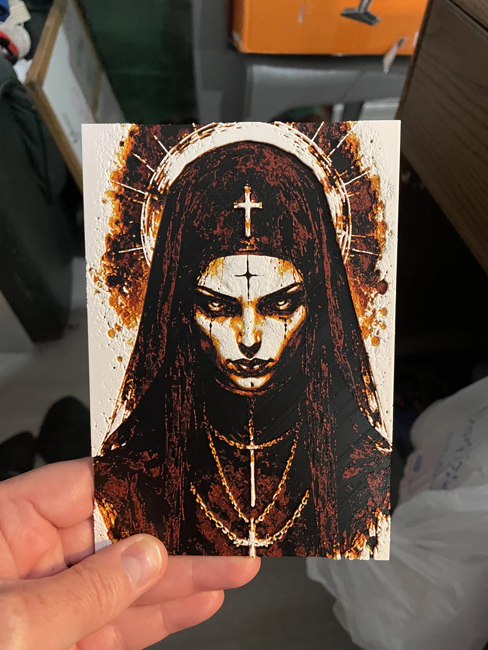 Scary Nun Colors Hueforge