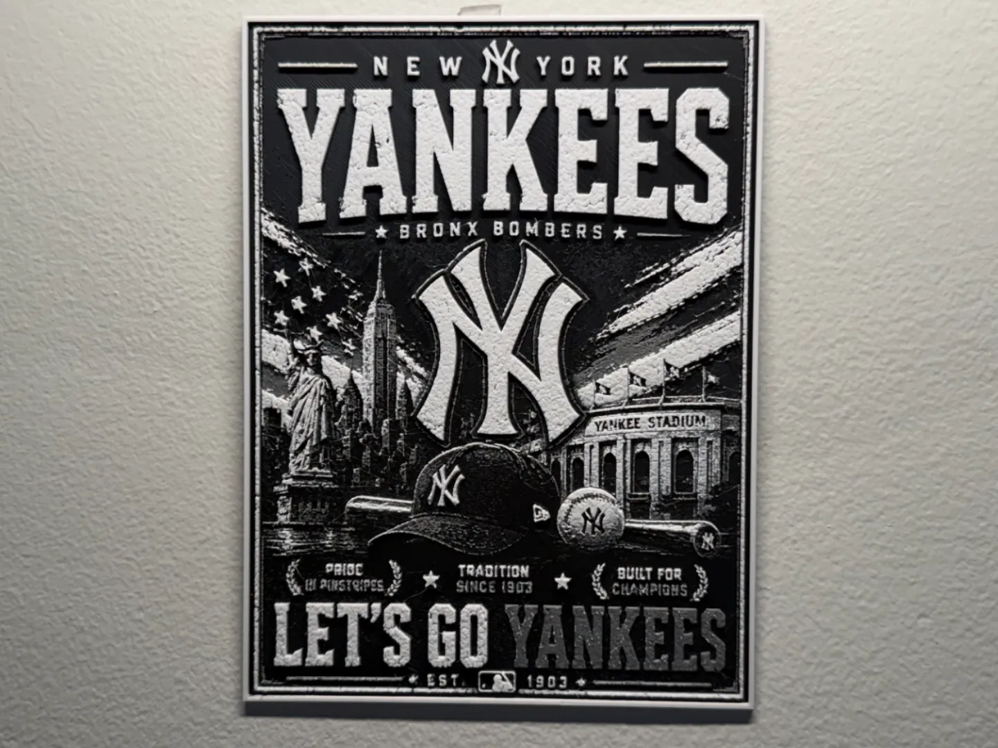 New York Yankees Poster Style HueForge