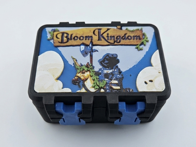 Bloom Kingdom Kartenspielbox SnapLock HueForge