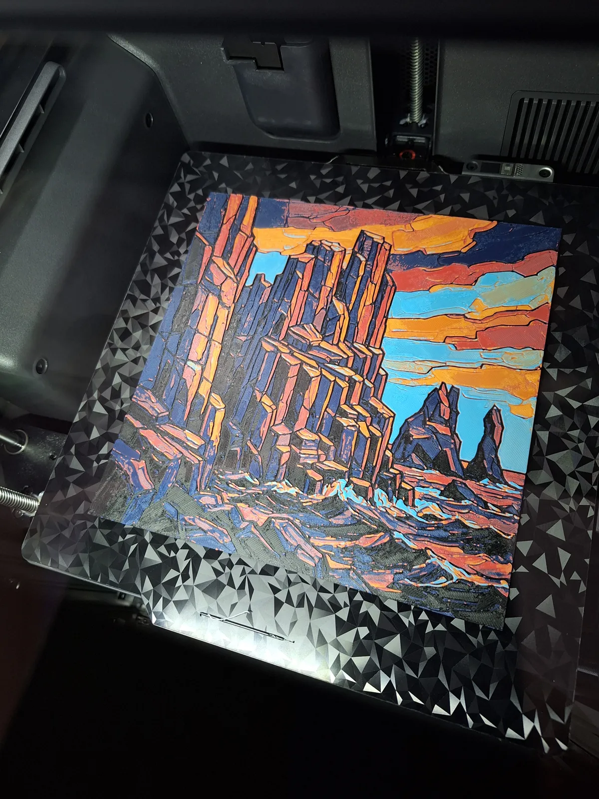 Basalt Ocean Sunset - Hueforge