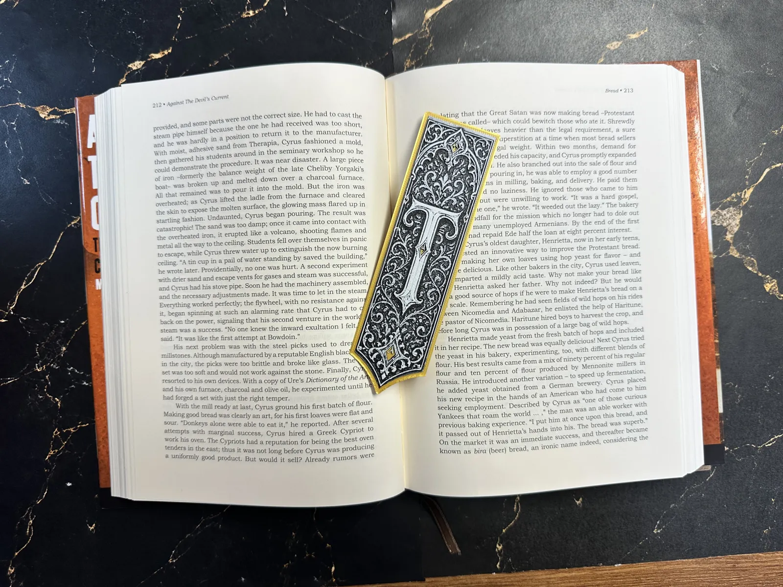 Gothic Letter T Bookmark - HueForge Alphabet