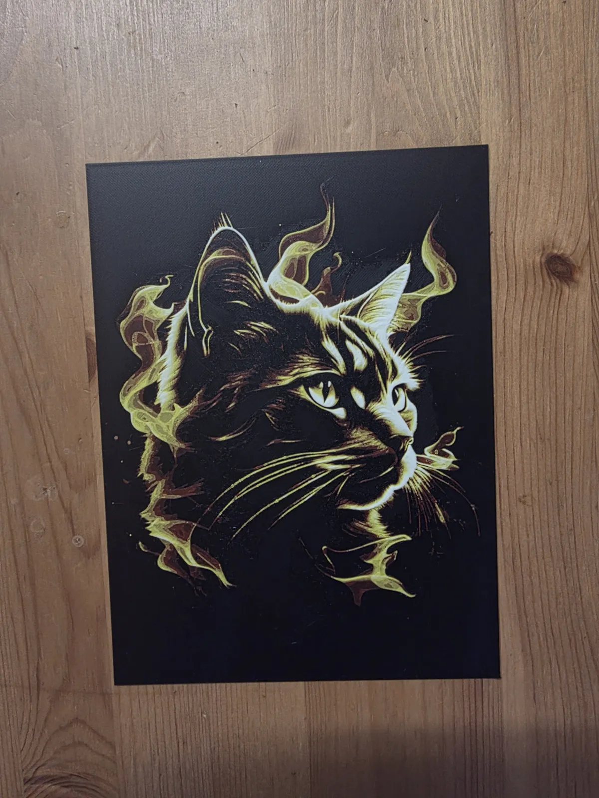 Flaming Cat Hueforge