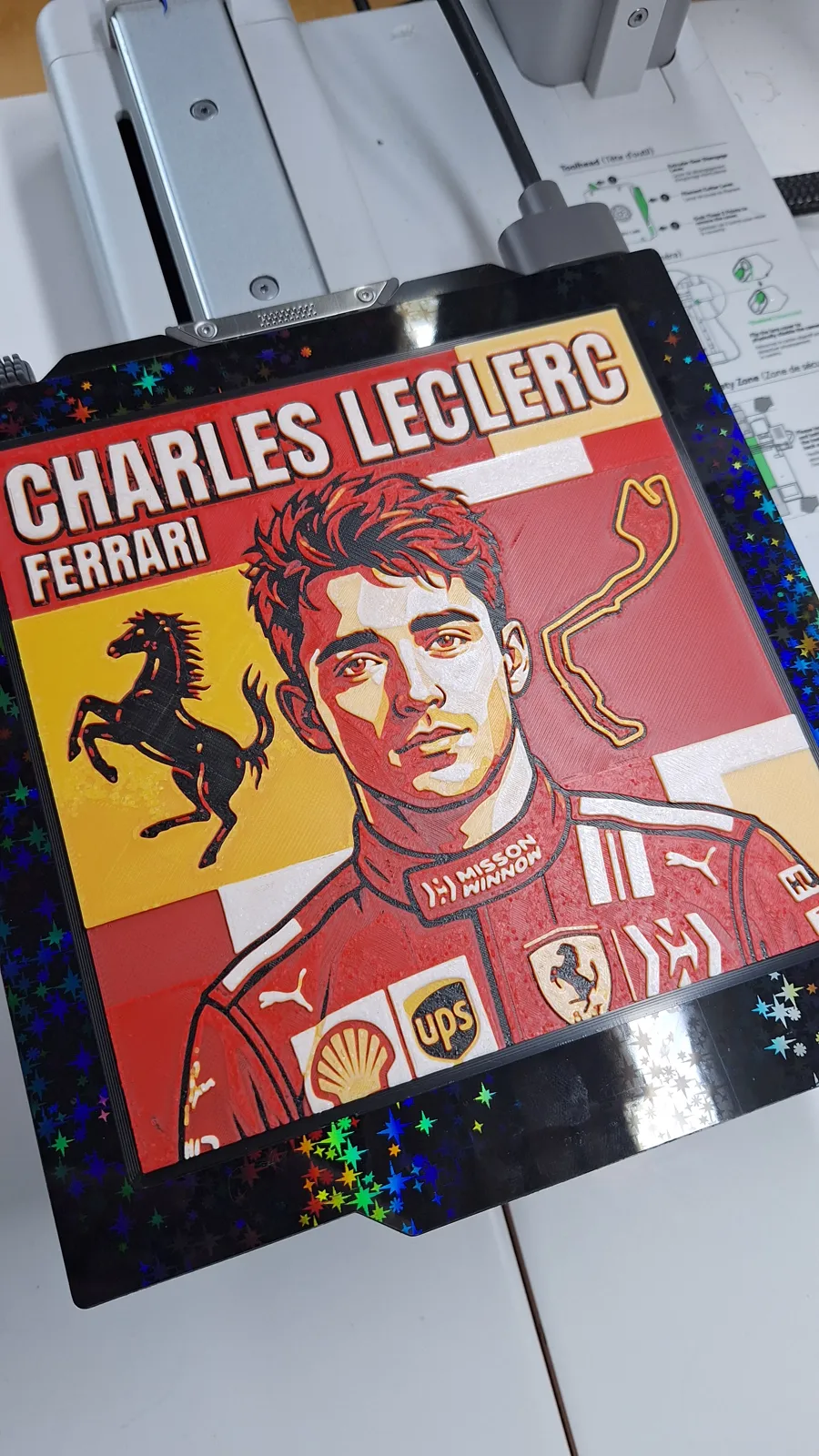 Charles Leclerc Ferrari - Hueforge