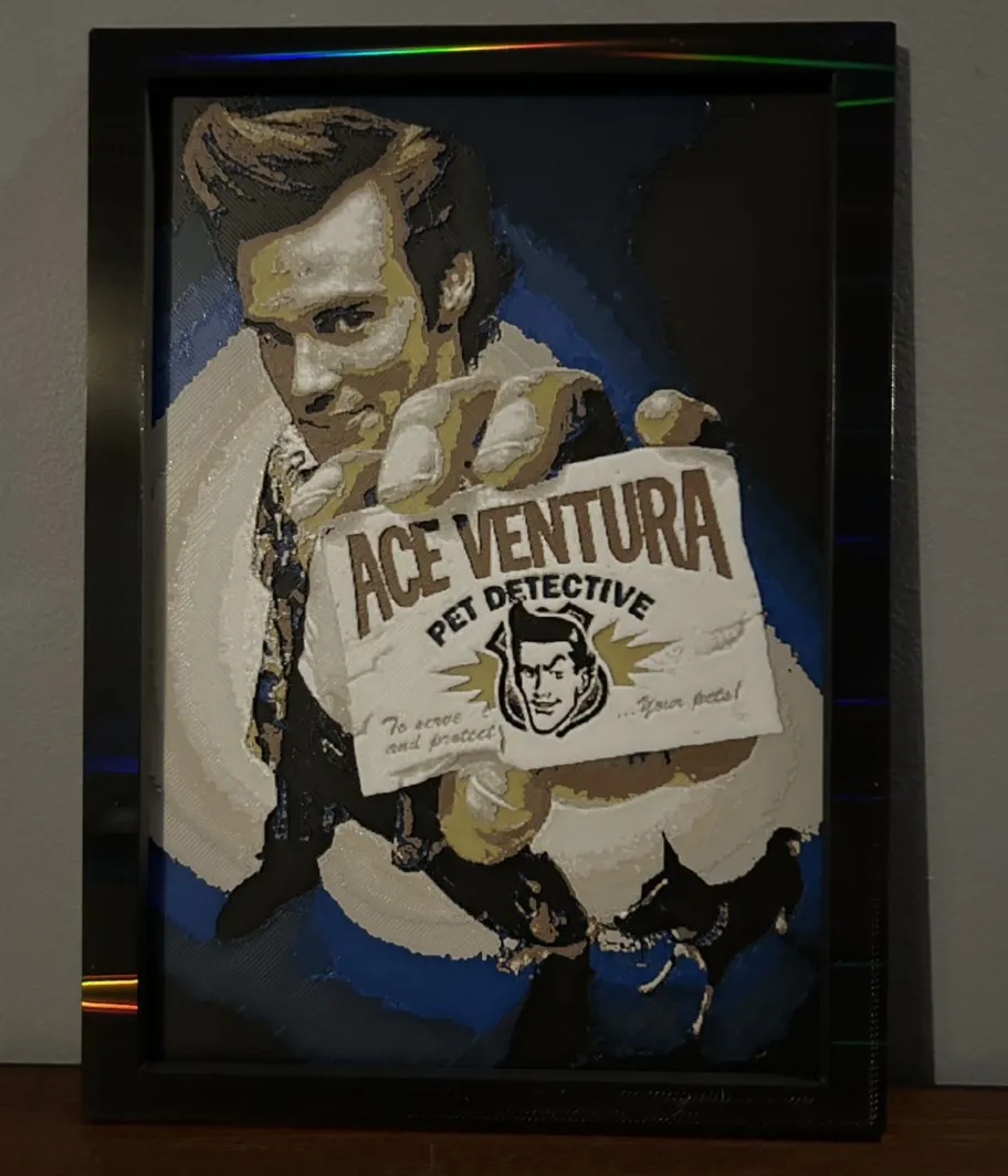 Hueforge Movie Poster - Ace Ventura -