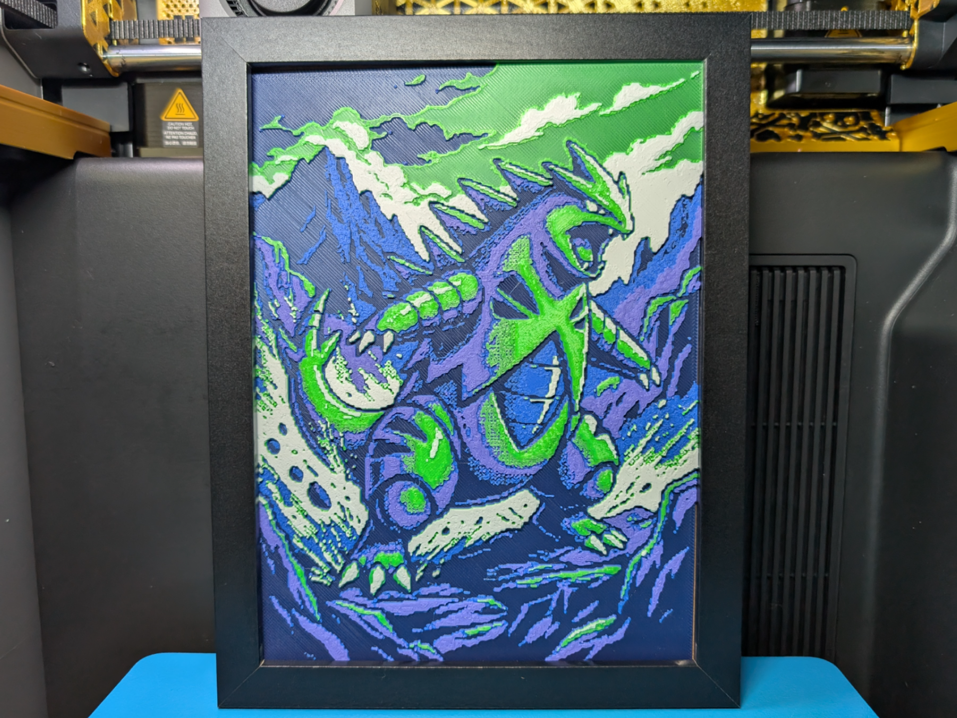 Tyranitar Pokemon 6x8 Hueforge Multicolor 3D Decor