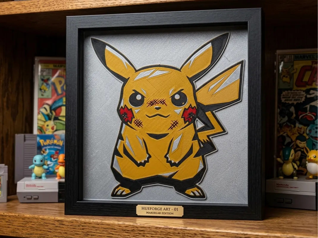 Arcane Style Pokemon Pikachu Fan Art – HueForge 3D