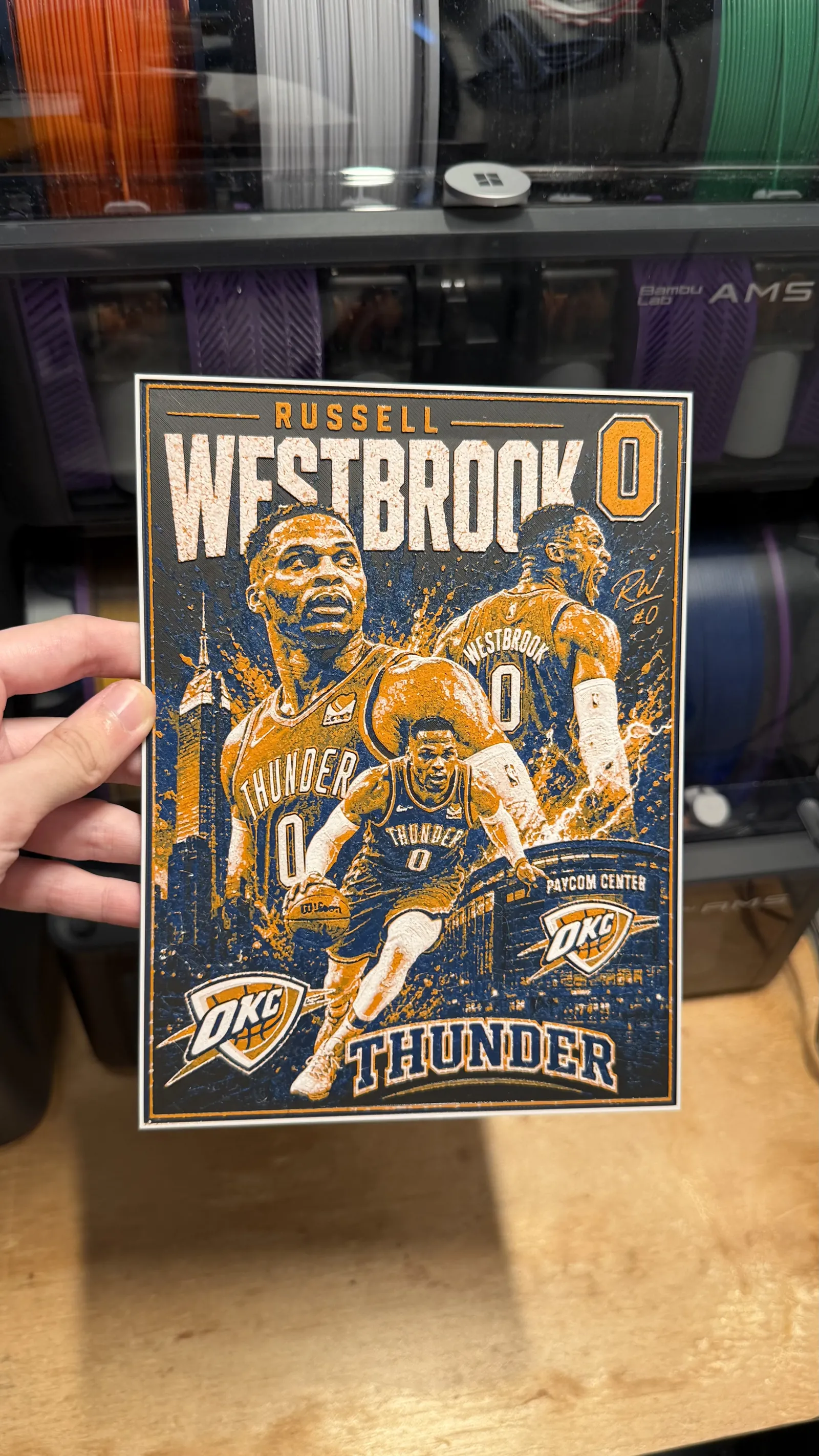 Russell Westbrook Poster HueForge