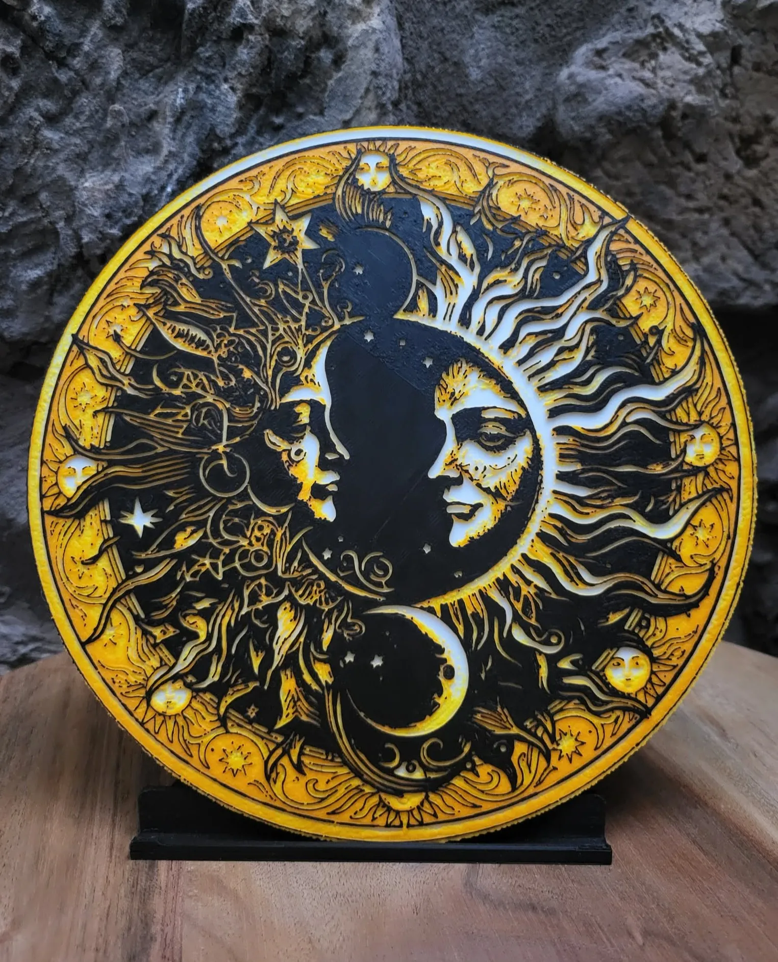 Sun and Moon Lithophane - 4 Color