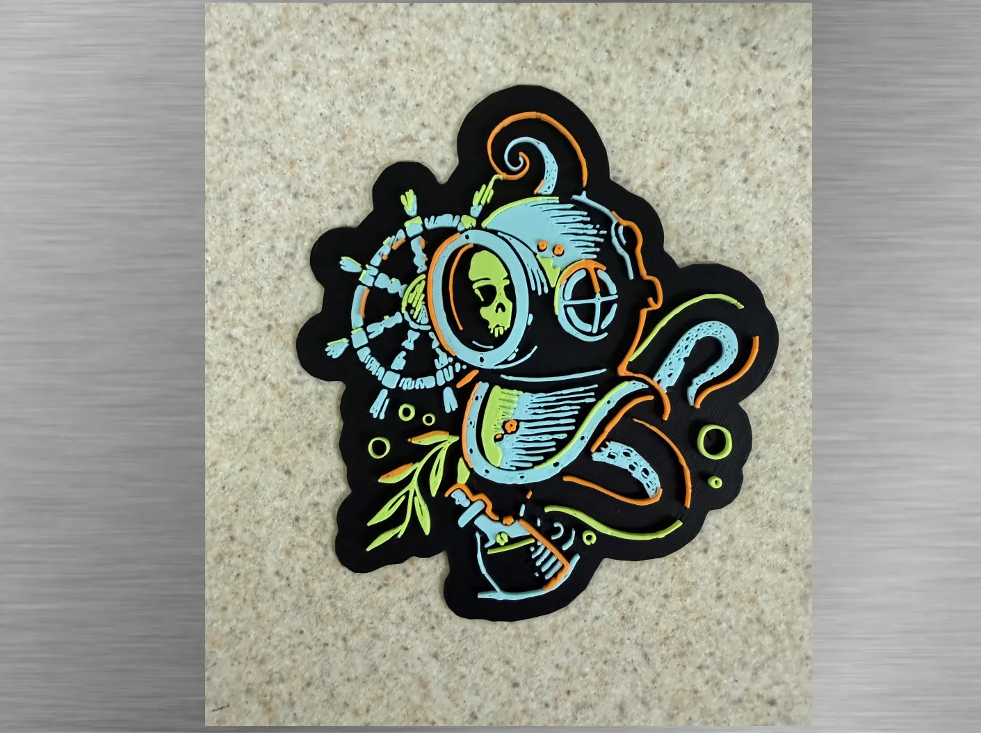 Tiki Art -Deep Trouble Cutout