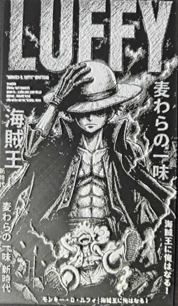Affiche Luffy Gear 5 Hueforge