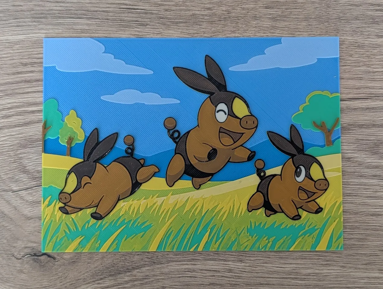 Tepig Hueforge & Frame