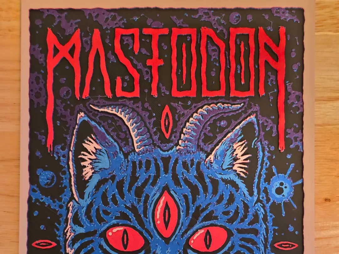 Mastodon Poster HueForge