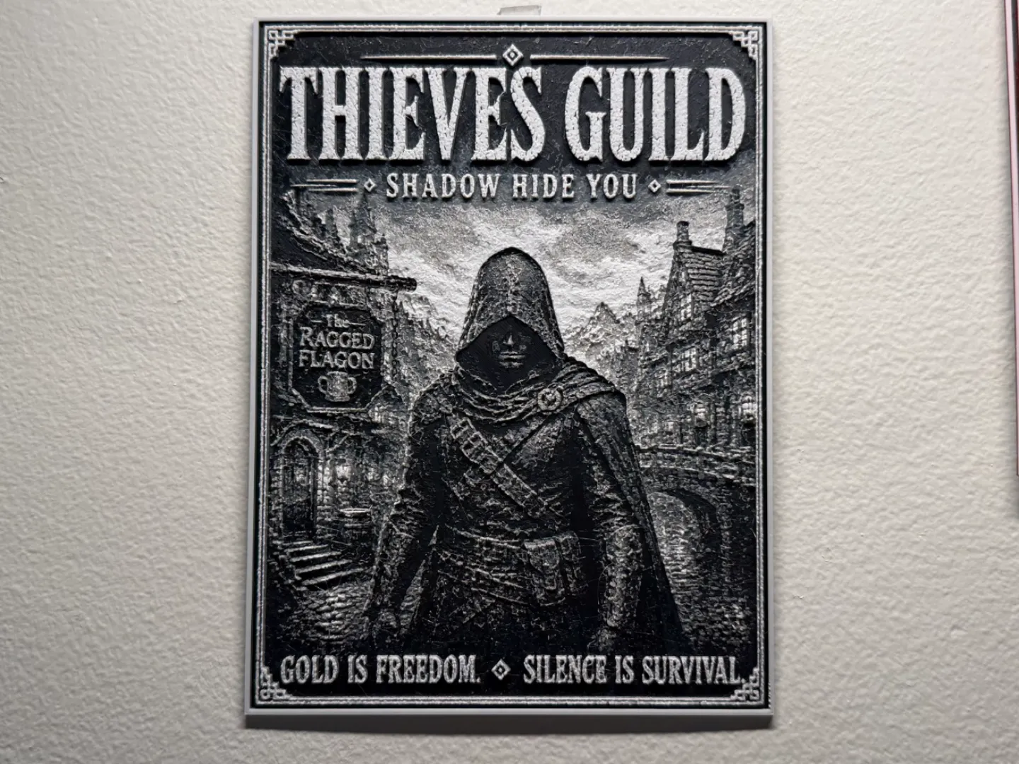 Skyrim Thieves Guild Poster Style HueForge