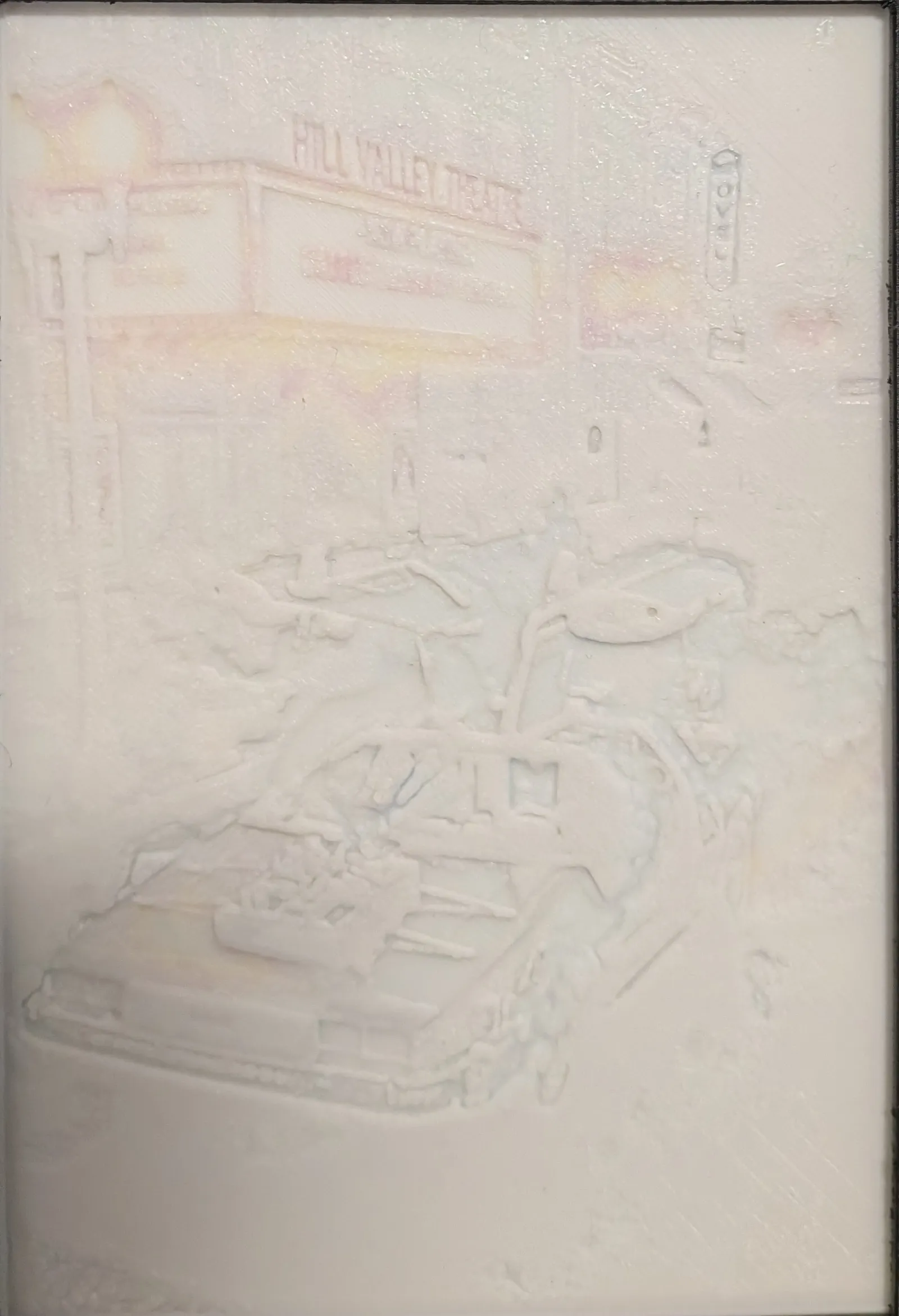 Back To The Future DeLorean Litho