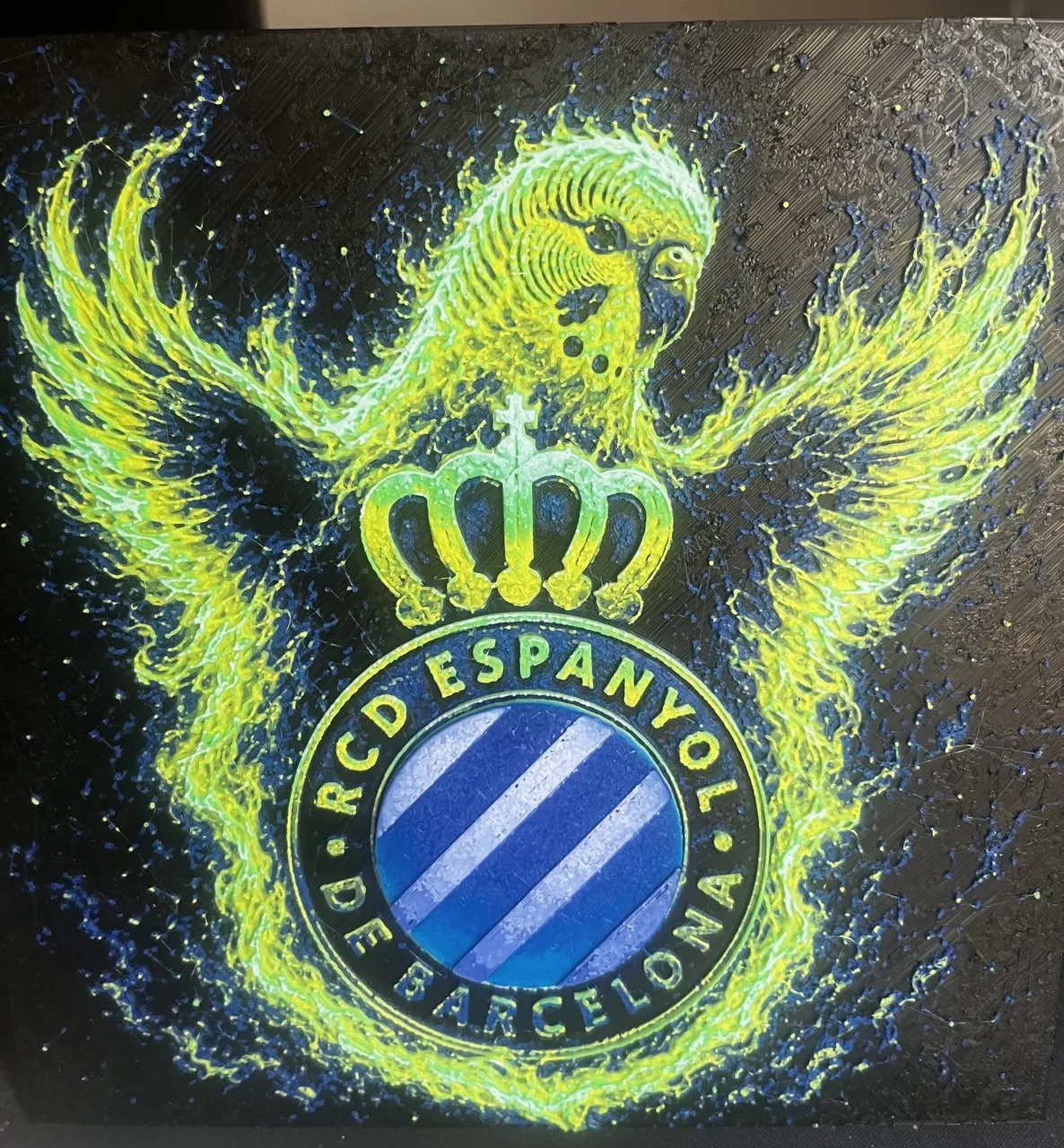 Hueforge Escudo del RCD Espanyol