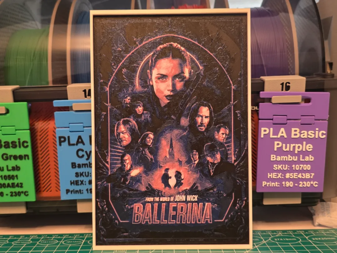 Ballerina Movie Poster - Hueforge Art