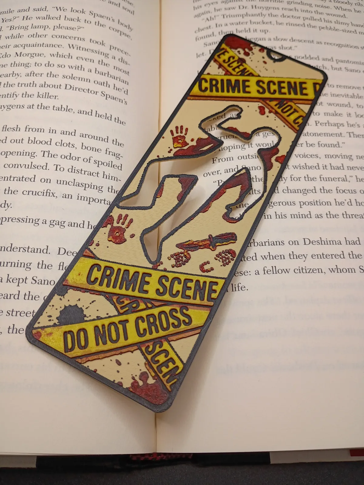 Crime Scene, Mystery Bookmark