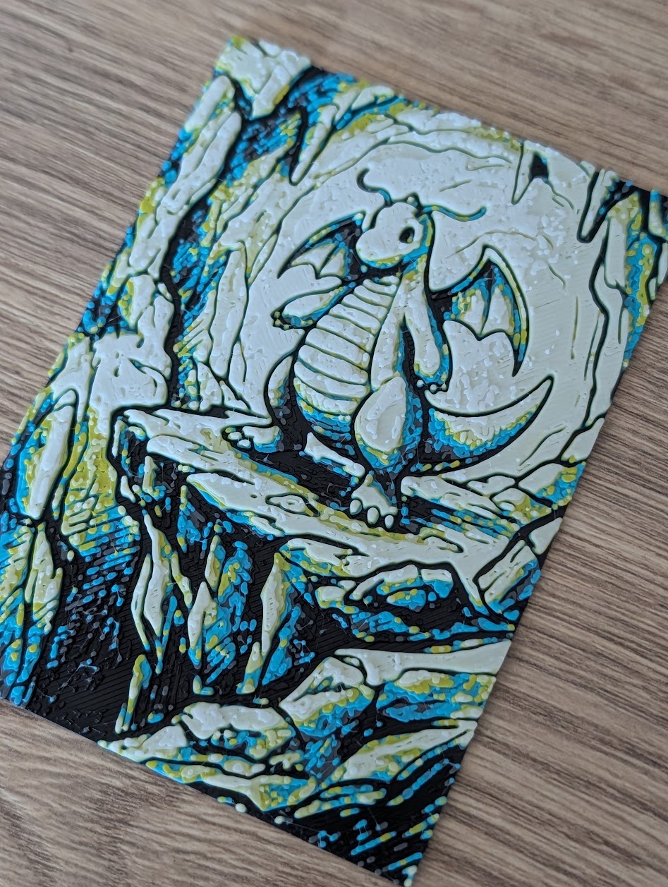 Dratini, Dragonair & Dragonite Hueforge & Frame