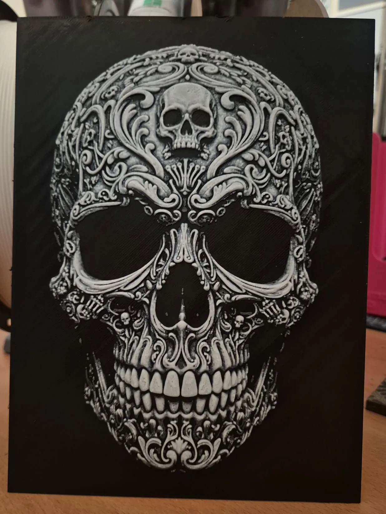 skull pattern hueforge