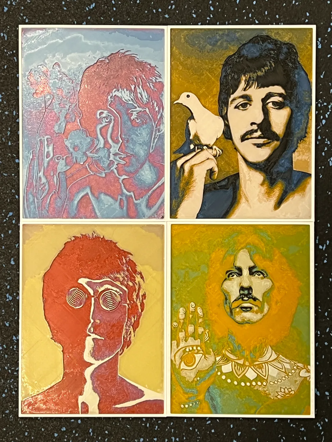 Psychedelic Beatles HueForge - Richard Avedon 1967