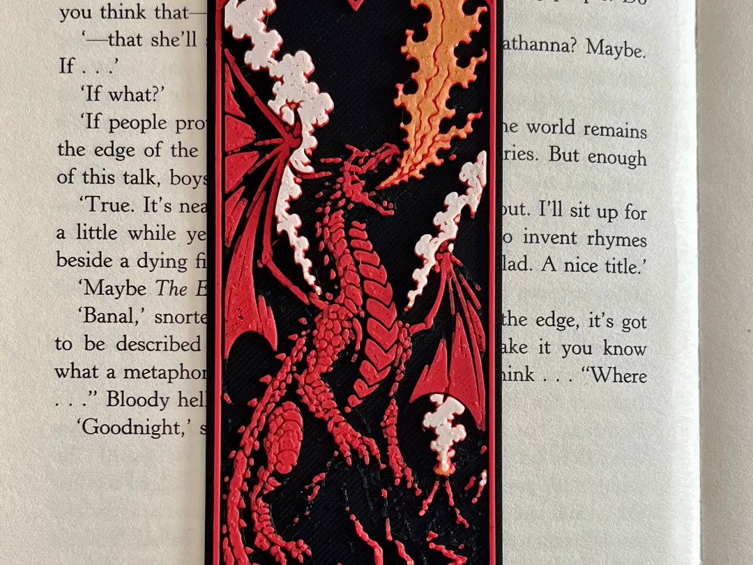 Fire Dragon Bookmark