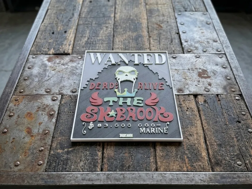Brook Wanted Poster HueForge | No AMS 15x10cm