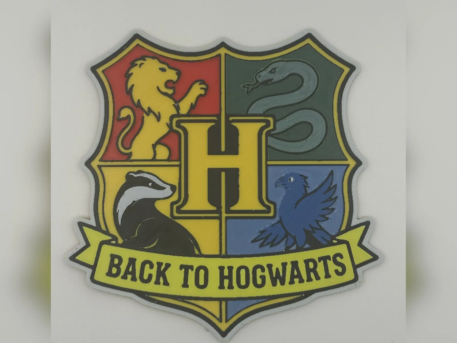 Back to Hogwarts Crest HueForge Print