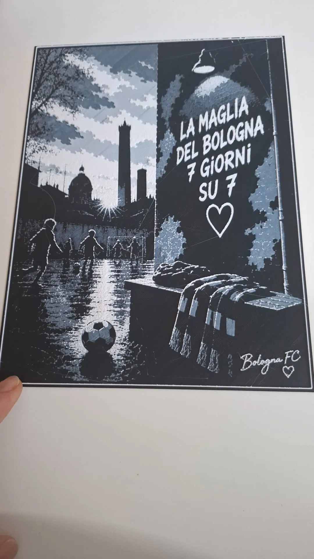 La Maglia del Bologna 7 Giorni su 7 Cuore Rossoblù