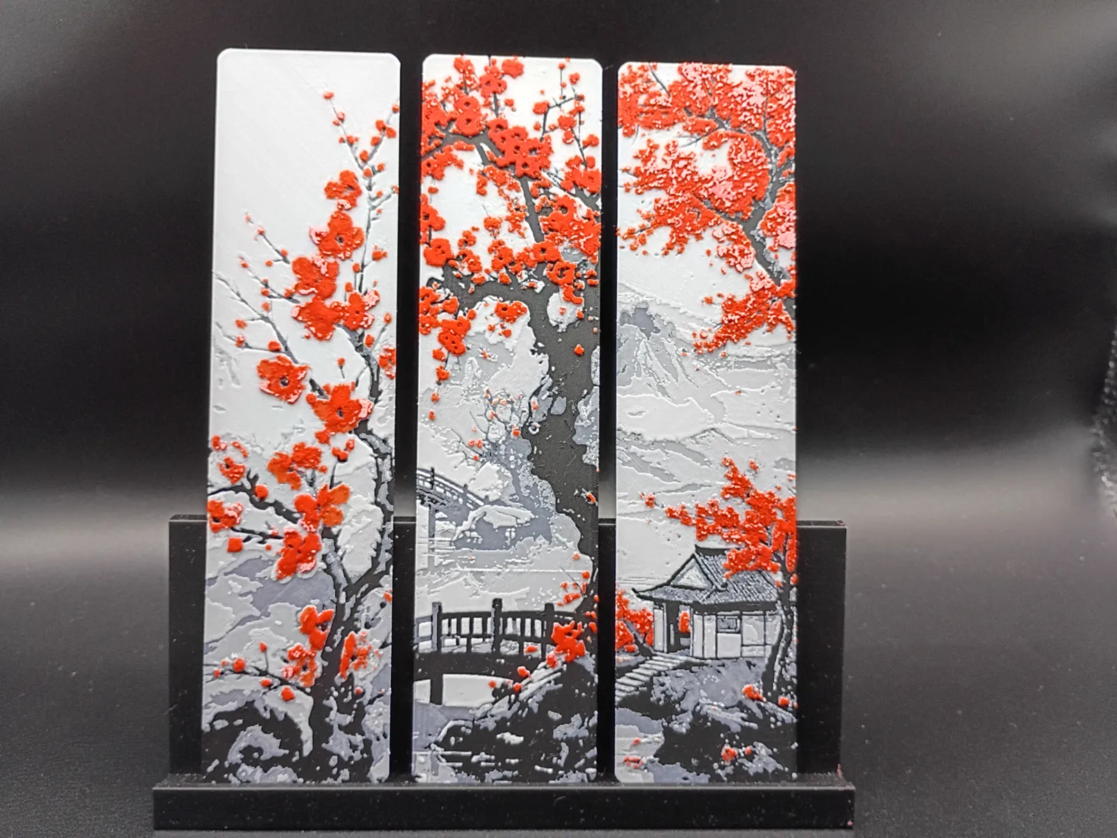 Traditional Cherry Blossoms Bookmark Set