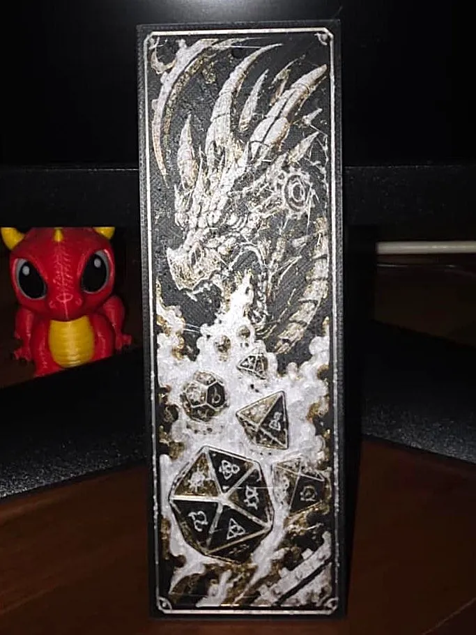 Clockwork Dragon’s Roll – HueForge Bookmark