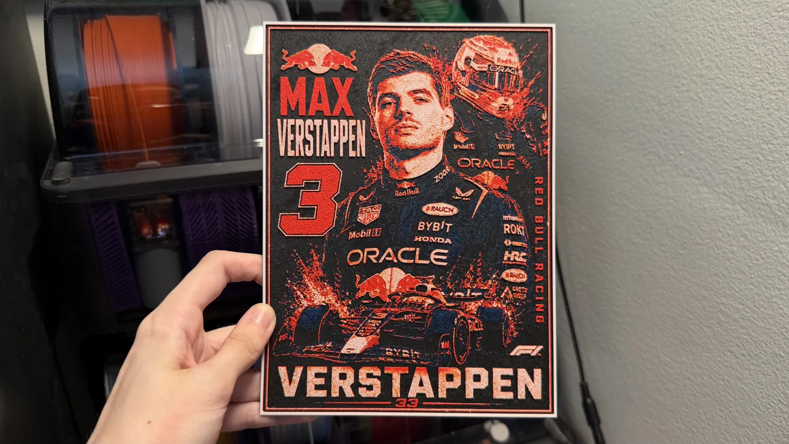 Max Verstappen Poster HueForge