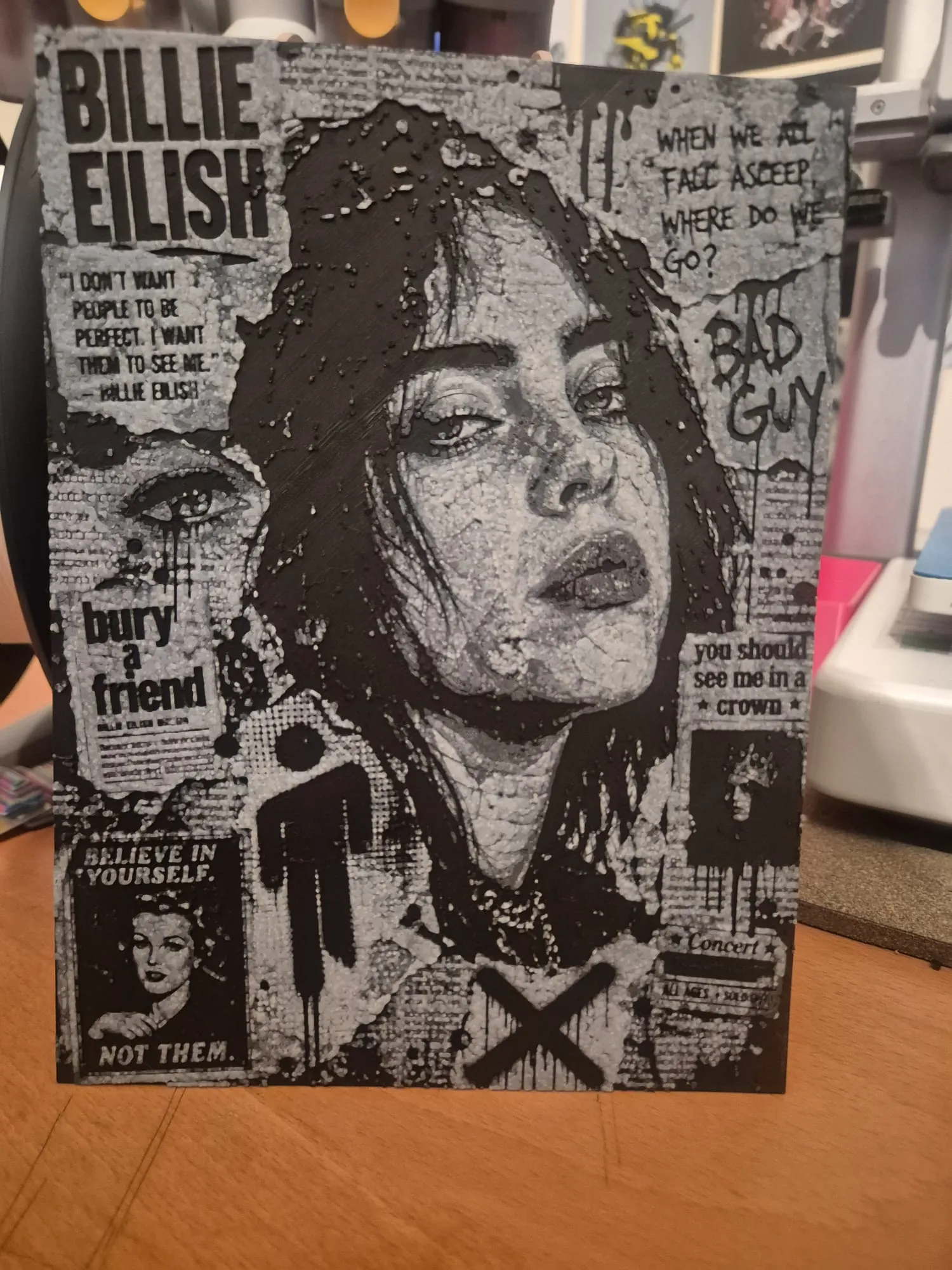 billie eilish newspaper