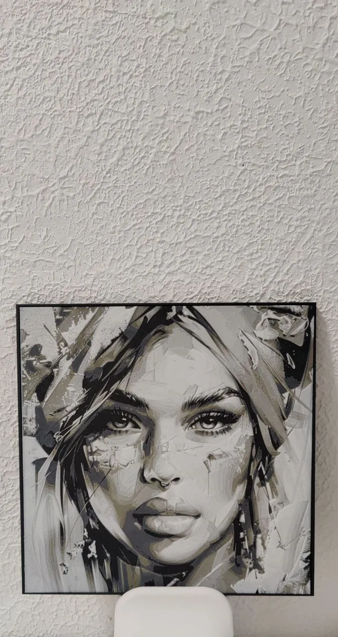 Afro Woman 3 Hueforge wallart