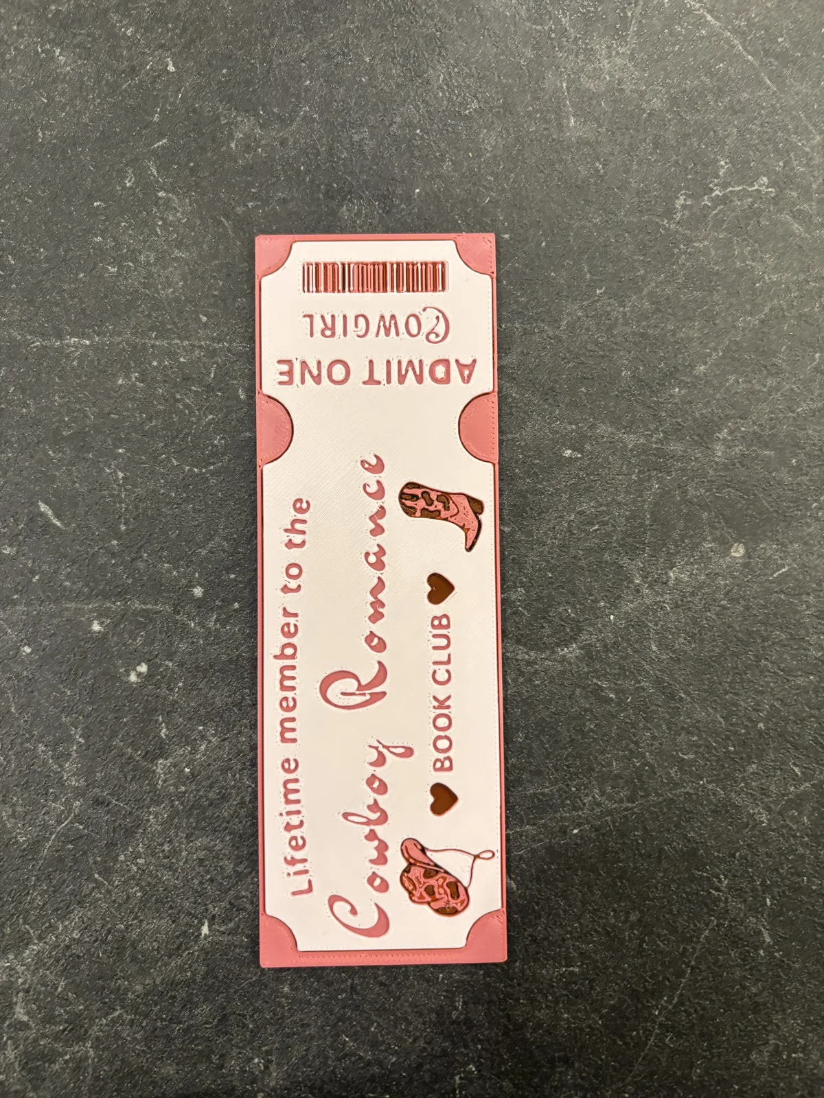 Cowboy Romance Book Club Bookmark Hueforge
