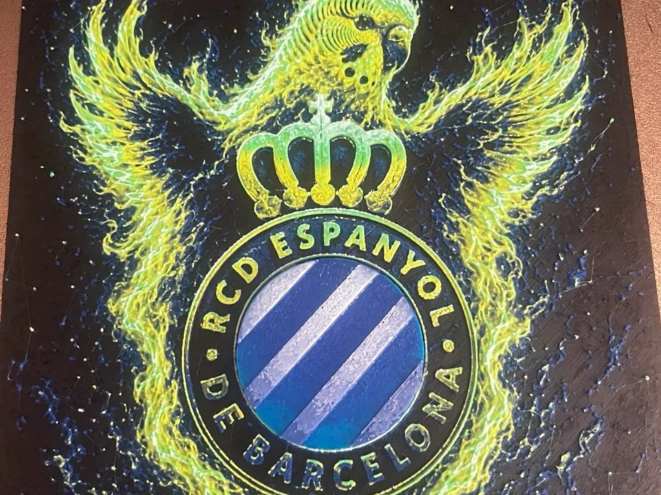 Hueforge Escudo del RCD Espanyol