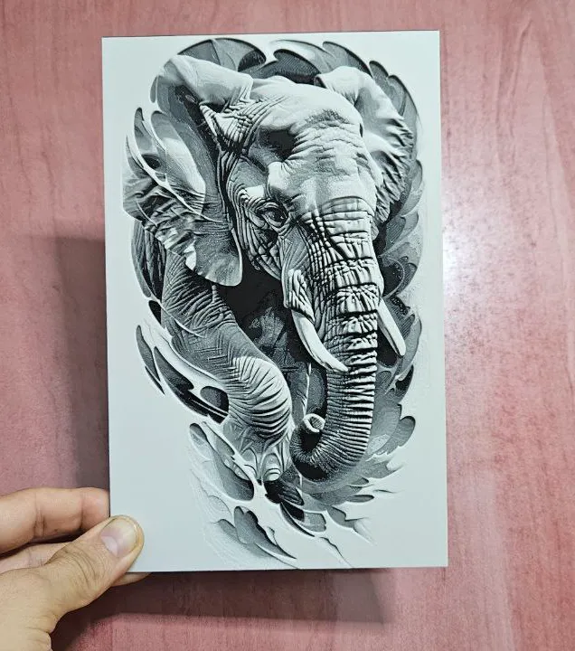 Hueforge elefante grises