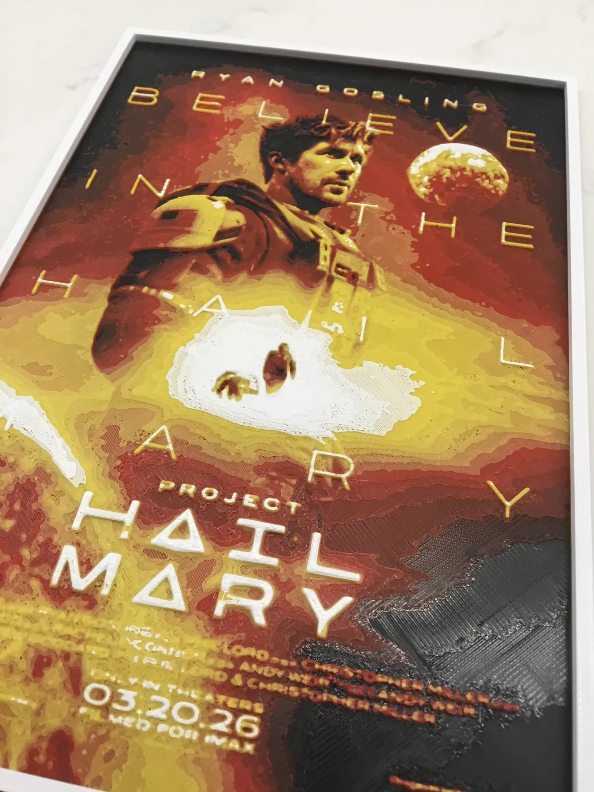 Project Hail Mary Movie Cover #2 HueForge