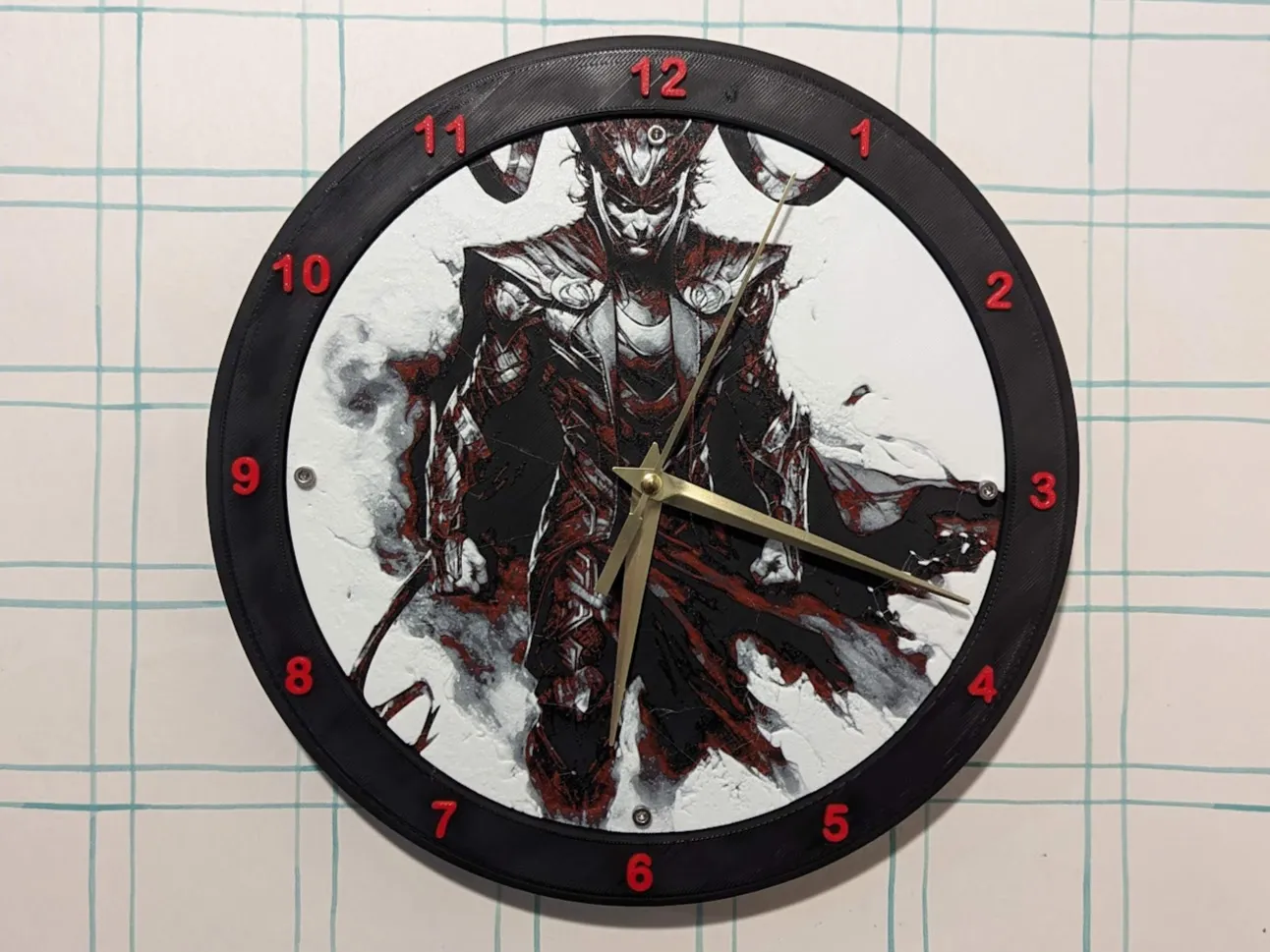 Clock With Loki Hueforge Image. Or Use Your Own Image.
