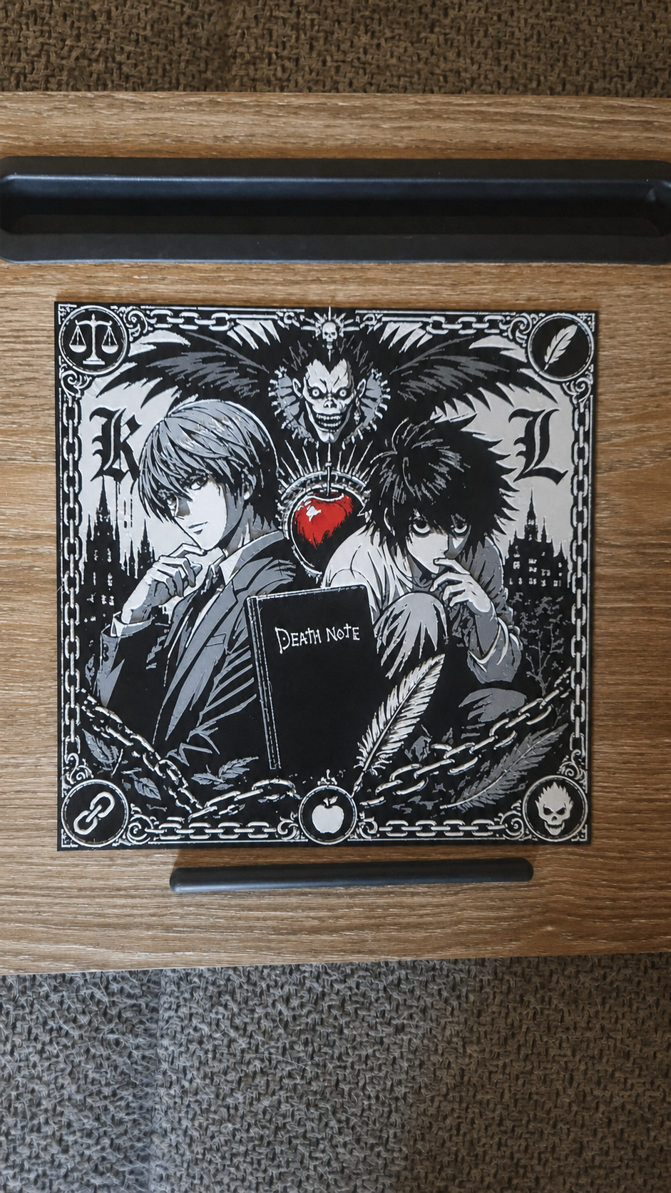 Death Note - Light, L & Ryuk HueForge Art