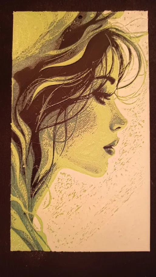 Woman face - painting