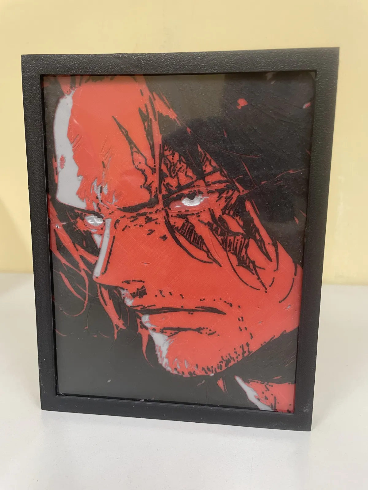 One Piece Shanks Lightbox Neon Frame