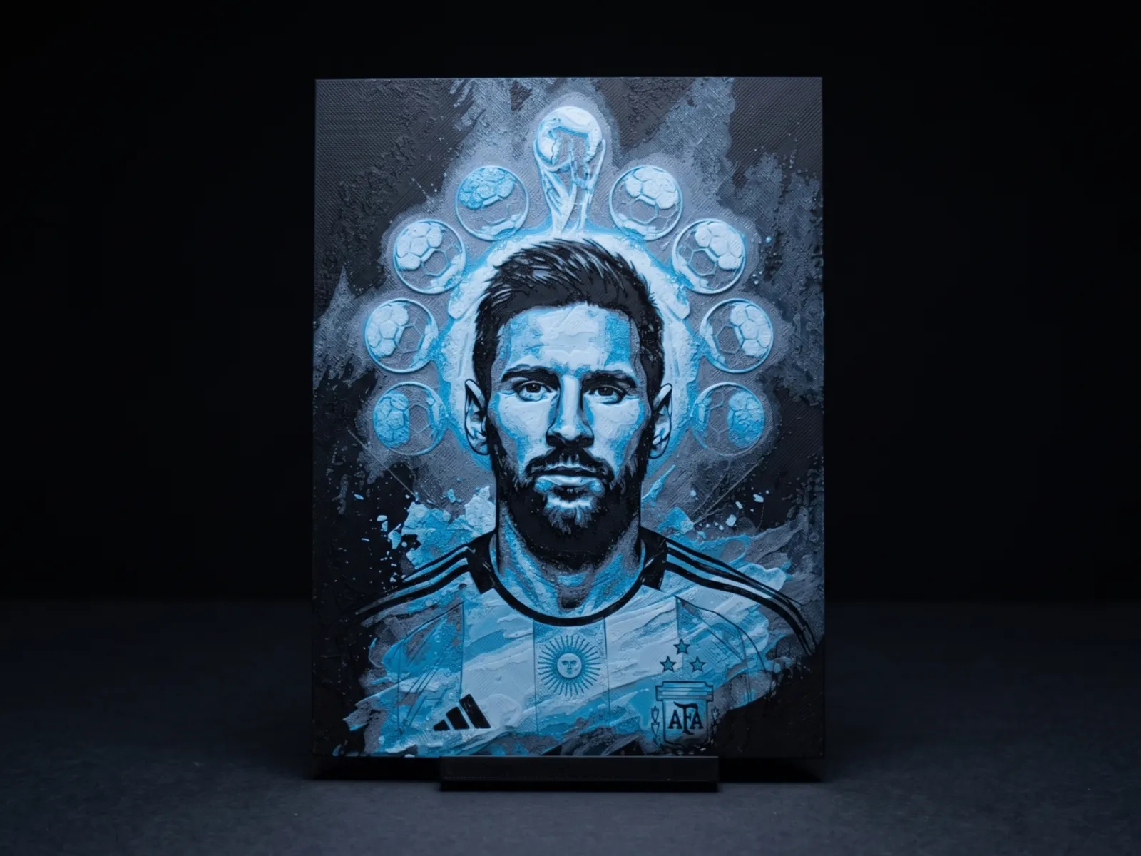 Ballon D'Messi - Hueforge Wall Art