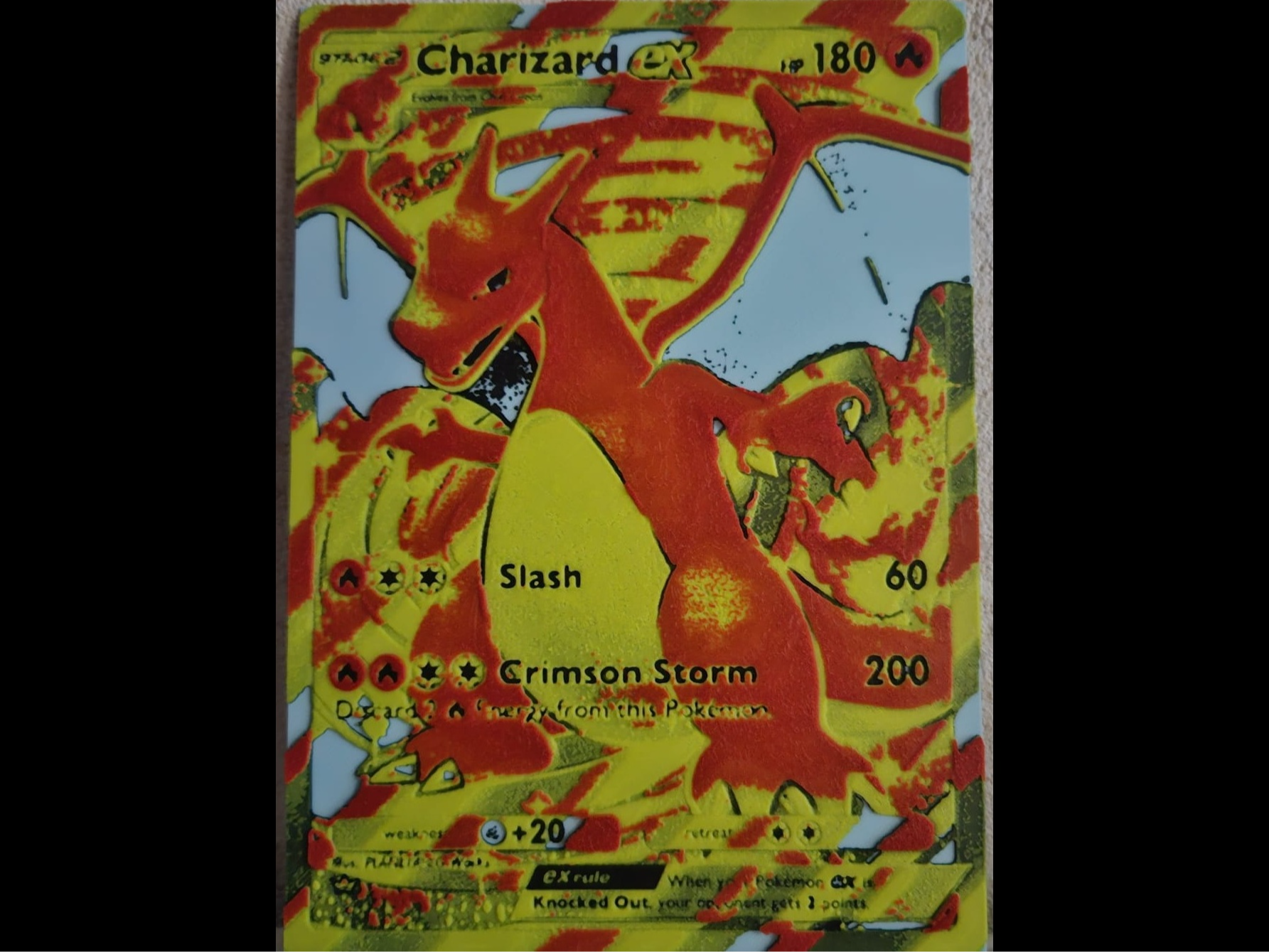 Charizard Ex Card - Hueforge